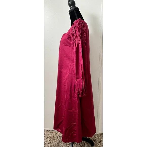 Merlette Maroon Dress - X-Small - Picture 6 of 9